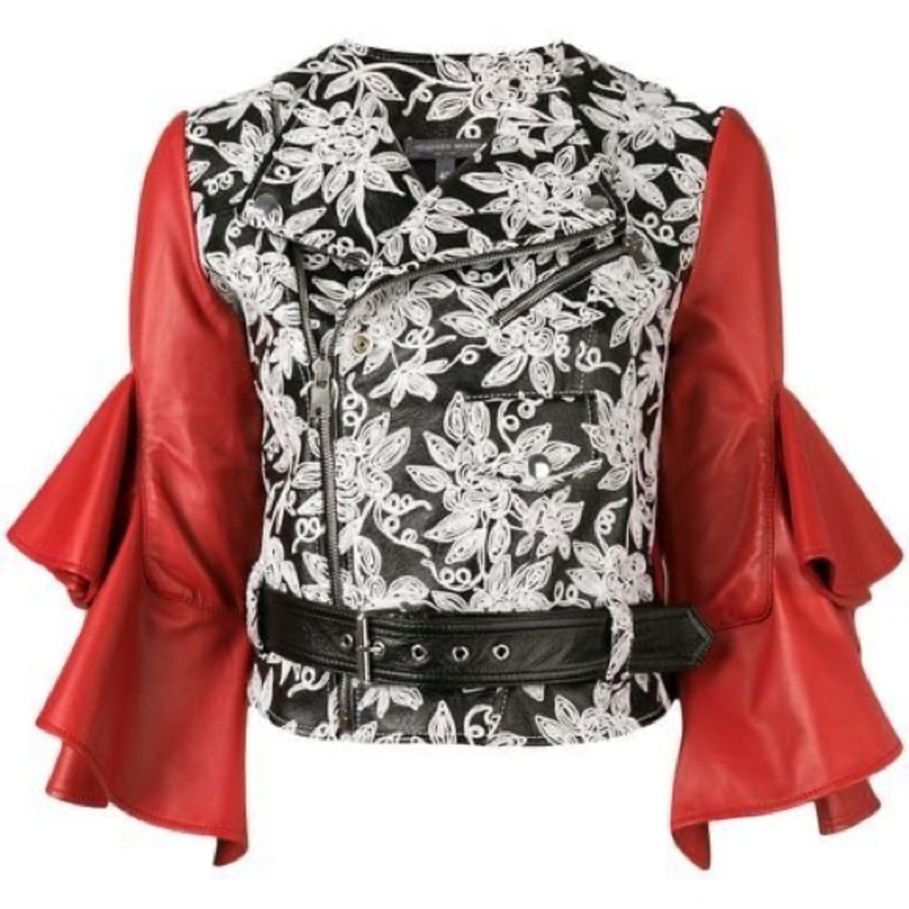 ALEXANDER MCQUEEN LEATHER BIKER JACKET. - Picture 2 of 4